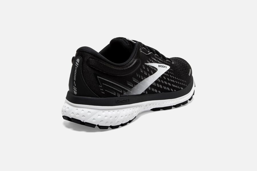 Brooks Running Shoes Womens Black/White - Ghost 13 Road - 2097-ZNQTI